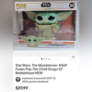 Star Wars Pop Character: The Child #369